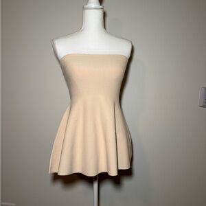 NWT Vici Cream Strapless Top